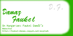 damaz faukel business card
